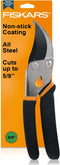 Fiskars Gardening Tools: Bypass Pruning Shears, Sharp Precision-ground Steel Blade, 5/8” Plant Clippers (91095935J)