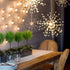 AMYSTEE 2 Pack Fireworks String Lights 180LED, Hanging Starburst Lights, Battery Operated Fairy String Lights with Remote Control for Christmas Wedding Party Indoor Outdoor Party Christmas Decoration