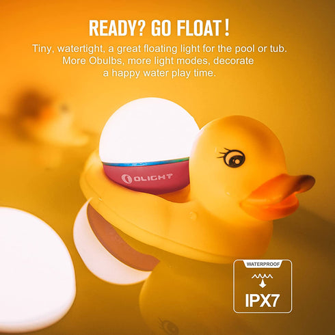 OLIGHT Obulb 55 Lumens 4-Mode Orb Light Night Lights MCC Rechargeable Bedside Lamp with Magnetic Bottom for Home Decor, Nursery, Camping, Hiking(Red?