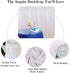 Sequin Curtains 2 Panels Iridescent White 2Ftx7Ft Sequin Backdrop Curtain 84In Lenght Glitter Wedding Backdrop Party Backdrop Curtain Payette Sequin Curtain Photo Backdrop for Christmas Decorations