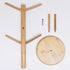 Bamboo Mug Holder Tree, Coffee Mug Rack, Hanging Coffee Cup Holder for Counter, Coffee Bar Organizer Accessories, Coffee Stands for Kitchen, Tea Cup Holder with 6 Hooks Mug Storage Shelf (1 Pack)