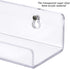 Estilo Set of 2 Acrylic Clear Wall Mounted Display Floating Shelves For Cosmetics, Photos, Books.- 15" inches