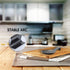 Pretty Jolly Stainless Steel Black Spoon Rest for Kitchen Counter Cooking Utensil Rest Spoon Ladle Holder for Stove Top Rust Resistant Large Size Spatula Rests Dishwasher Safe 9.61 x 3.74 Inch(2PCS)
