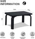 HOUCHICS Step Stool for Kids, Wooden Step Stool for Toddler Potty Training ,Wood Stool for Nursery Kitchen Toilet, Sturdy 210 lbs Capability, with Safety Non-Slip Mats,Children&Adults (Black)