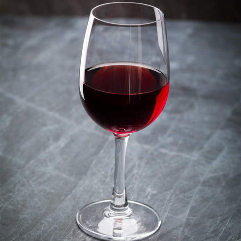 Voglia Nude 8.5 Ounce Port Wine Glasses, Set Of 6 Crystal Port Glasses - Laser-Cut Rim, Dishwasher-Safe Glassware, Fine-Blown Crystal Dessert Wine Glasses - Restaurantware