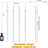 Meteor Shower Christmas Icicle Lights Outdoor, 11.8 Inches 10 Tubes 240 Led Snowfall Lights Connectable, Hanging Falling Rain Lights for Tree Bushes Holiday Christmas Decorations, Warm White