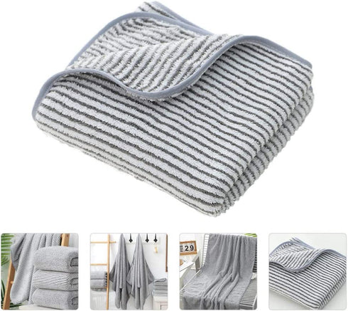 Cabilock Microfiber Bamboo Carbon Bath Towels Highly Absorbent and Quick Dry Extra Large Bath Towel Super Soft (Color 2)