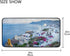 Santorini Village Greece Island Sea Kitchen Mats Indoor Outdoor Doormat Non Slip Kitchen Rug Comfort Small Floor Mat for Home, 39" x 20"