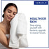 Miracle Made Hand Towel, Premium Hand Towels for Bathroom Infused with Natural Silver,100% Supima Cotton Towels, Ultra Absorbant & Soft, Odor Free (White)