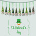 St Patrick Day Hanging Gnome Ornaments Set of 10, Irish Gnomes Handmade Leprechaun Elf Tomet DecorationsSpring Gnome Lucky Clover Hanging Ornament