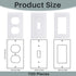 Wall Plate Insulation Gasket Outlet Insulation Gasket Light Switch Insulation Electrical Outlet Covers Draft Stopper Foam Gaskets Electric Outlet Insulators (White,100 Pieces)