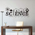 Wall Decal Science Art Chemisty Wall Sticker for School Laboratory Home Decal for Teachers Children Room Decor DW2960 (Black, 17X40inch)