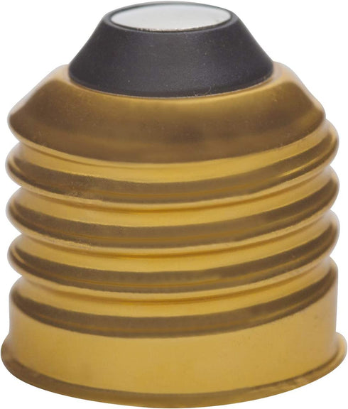 Houseables Fillable Light Bulb, Candy Container, Gold, Plastic, 100 ML, 1" W x 4.9" L, 24 Pack, 5.5 Oz, Clear, Fake Lightbulb, Jar for Drinking, Christmas Ornaments, Party Favors, Crafts, Decorations