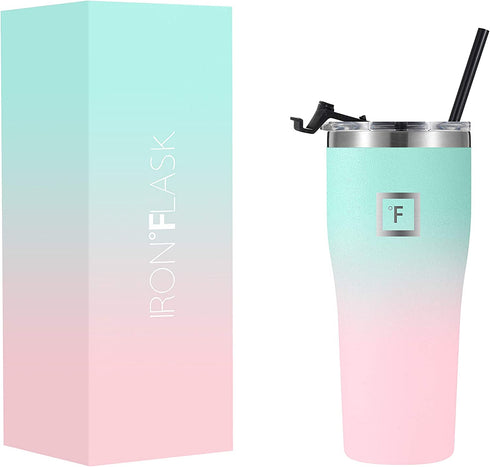 IRON °FLASK Rover Tumbler - 24 Oz, Leak Proof, Vacuum Insulated Stainless Steel Bottle, Hot Cold, Double Walled, Thermo Coffee Travel Mug, Water Metal Canteen