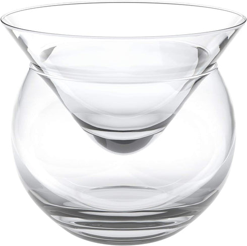 Caviar Dish, by Kook, Glass, Drinks Holder Chiller, Liquor, Martinis, Cocktails, Dish 5 oz, Bowl 15oz
