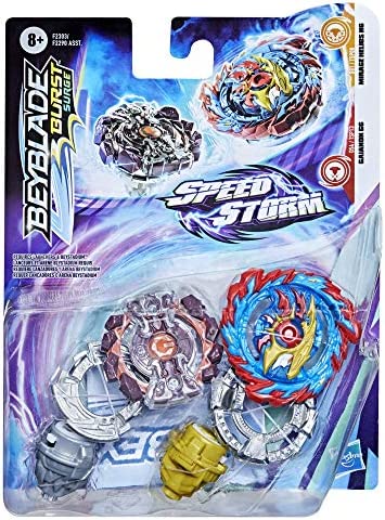 BEYBLADE Burst Surge Speedstorm Mirage Helios H6 and Gaianon G6 Spinning Top Dual Pack -- 2 Battling Game Top Toy for Kids Ages 8 and Up