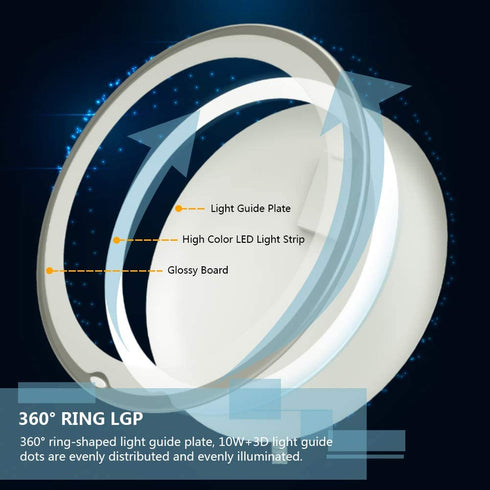5X Magnifying Mirror with Light Makeup Mirror with Lights LED Lighted Makeup Mirror Vanity Mirror with Lights Flexible Gooseneck Mirror with Lights with Powerful Suction Cup