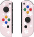 eXtremeRate Cherry Blossoms Petals Patterned Joycon Handheld Controller Housing with Coloful Buttons, Replacement Shell Case for Nintendo Switch & Switch Oled Joy-Con – Joycon and Console NOT Included