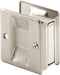 Prime-Line Products N 7238 Prime-Line Pocket Door Handle and Pull, 2-1/2 in L X 1-3/8 in W X 2-3/4 in D, Solid, Satin Nickel Plated, x x