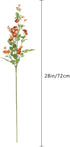 Burnt Orange Small Roses, 6 pcs Fall Artificial Flowers, 26 Flower Heads per one, a Total of 156 Flower Heads, Suitable Family DIY Wedding Party Table Bride Holding and Other Home Autumn Decoration