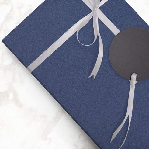 JAM PAPER Gift Wrap - Matte Wrapping Paper - 25 Sq Ft - Matte Cobalt Navy Blue - Roll Sold Individually