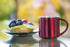 Red Stainless Steel Double Wall Espresso Cups, XL, Set of 4