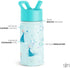 Simple Modern Disney Elsa Kids Water Bottle with Straw Lid | Reusable Insulated Stainless Steel Cup for School | Summit Collection | 14oz, Frozen Elsa's Snowflake