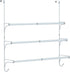 Auledio Adjustable Over The Door Triple Towel Rack with Hooks,Silver