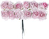AngelUU Artificial Flowers Mini Fake Rose Flower Heads with Stems for Wedding Home Party DIY Decoration 144pcs(Pink)