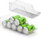 Soda Can Organizer for Refrigerator 2 Pack Can Organizer for Pantry, Freezer, Kitchen, Countertop, Cabinet -Clear Refrigerator Organizer Bins