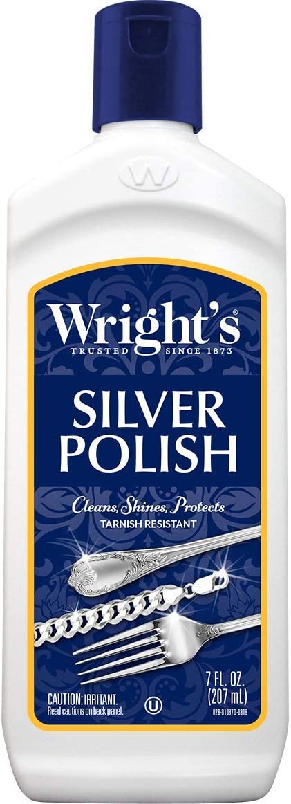 Wright's Silver Cleaner and Polish - 7 Ounce - Ammonia Free - Use on Silver, Jewelry, Antique Silver, Gold, Brass, Copper and Aluminum