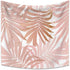 Yongto Tropical Rainforest Leaves Tapestry Wall Hanging Tropical Leaves Pink Exotic Leaf Tropic Banana Palm Floral Flower Wall Tapestry for Bedroom Living Room Tablecloth Dorm Decor 59.1x59.1 inches
