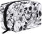 ZOEO Makeup Pouch Sugar Skull Mexican Floral Halloween Mini Makeup Bag Organizer Travel Zip Toiletry Bag Small Cosmetic Train Case Beauty Bag for Teens Girls Women Black White