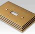 AMERELLE 84TTTRB Steps Triple Toggle Cast Metal Wallplate in Rustic Brass