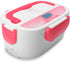 INVODA Electric Lunch Box Food Warmer Portable Lunch Heater 110V with Removable Container and Spoon Food Grade Material (Pink)