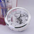 MoreChioce Transparent Clock Insert, 4-1/16 Inch (103mm) Built-in Clock with Roman Numeral Quartz Movement DIY Clock Accessories