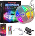 RedFringe 65.6ft LED Light Strips,Music Sync Color Changing RGB LED Strip Lights 44-Key Remote,Sensitive Built-in Mic,Bluetooth APP Controlled LED Lights for Bedroom,Kitchen,Bar in Door and Party
