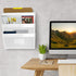 Acrimet 3 Pockets Wall Mount File Holder Organizer Letter Size, White Color (Hangers Included)