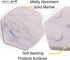 INA KI Natural Marble and Stone Coaster With Anti-Skid Cork Bottom (For home, Kitchen, Bath & Spa)