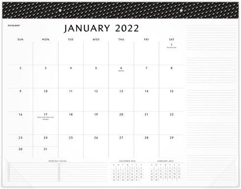 2022 Desk Calendar by AT-A-GLANCE, Monthly Desk Pad, 21-3/4" x 17", Standard, Elevation (SK752400)