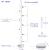 Pondpm Balloon Column Kit 2 Set, Base Stand and Pole, 2 Top Balloon Support Rod, Water Bags, Balloon Rings, Tying Tools, Balloon Glue Points Decoration for Party Wedding Birthday Easter Christmas