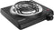 Single Hot Plate Charcoal Coal Burner Electric Stove Portable Fast Heating with Adjustable Temperature Control & Stainless Steel Grill for Cooking Camping (1000W)