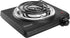Single Hot Plate Charcoal Coal Burner Electric Stove Portable Fast Heating with Adjustable Temperature Control & Stainless Steel Grill for Cooking Camping (1000W)