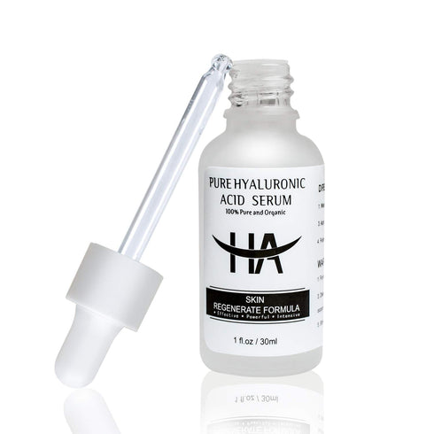 Hyaluronic Acid Face Serum - with Nicotinamide and Aloe Extract 100% Pure Organic Clinical Strength,Natural Anti Aging Anti Wrinkle - 1 fl oz