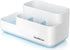Toothbrush Holder, Bathroom Organizer Countertop, 5 Compartments Multifunctional Storage for Cosmetic, Makeup, Office Stationery Pencil , Toothpaste, Toothbrush, Suitable for Home, Office?Bule?