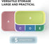 Toothbrush Holder, Bathroom Organizer Countertop, 5 Compartments Multifunctional Storage for Cosmetic, Makeup, Office Stationery Pencil , Toothpaste, Toothbrush, Suitable for Home, Office?Bule?