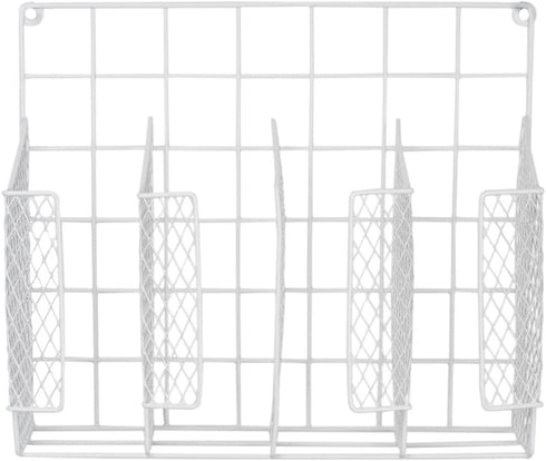 Home Basics Organizer Rust Resistant, Perfect for Food Storage, Silver Foil, Wax Paper, Sandwich Bags, Plastic Wrap-Mounts