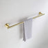 JQK Bath Towel Bar Brushed Gold, 18 Inch Stainless Steel Towel Rack Bathroom, Towel Holder Wall Mount, Total Length 20.47 Inch TB110L18-BG