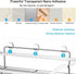 FANHAO Shower Caddy Adhesive with Hooks, Rustproof SUS304 Stainless Steel Bathroom Shelf Storage Organizer for Shampoo Conditioner, Kitchen Shelf Rack No Drilling Wall Mounted