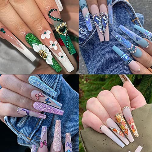UNA GELLA Coffin Nails Tips No C Curve 216PCS Extra Long Nail Tips Clear Coffin Acrylic Nail Tips for Coffin Nails Clear Coffin Nail Tips XXL Nail Tips Coffin Fake False Nails For Nail Extension Nail Art, Home DIY Salon 12 Sizes Gelly Tips